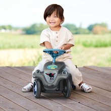 Guralice za djecu od 12 mjeseci - Guralica auto Bobby Car Classic Eco BIG ekološka siva s trubom i modernim naljepnicama od 12 mjes_0