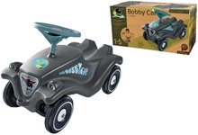 Babytaxiuri de la 12 luni - Babytaxiu mașinuță Bobby Car Classic Eco BIG gri ecologic cu claxon și autocolante trendy de la 12 luni_9