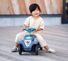 Guralice za djecu od 12 mjeseci - Guralica auto Bobby Car Classic Eco BIG ekološka siva s trubom i modernim naljepnicama od 12 mjes_1