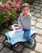 Babytaxiuri de la 12 luni - Babytaxiu mașinuță Bobby Car Classic Unicorn BIG turcoaz ecologic cu claxon și autocolante trendy de la 12 luni_3