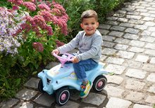 Babytaxiuri de la 12 luni - Babytaxiu mașinuță Bobby Car Classic Unicorn BIG turcoaz ecologic cu claxon și autocolante trendy de la 12 luni_0