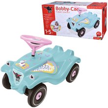 Odrážadlá od 12 mesiacov - Odrážadlo auto Bobby Car Classic Unicorn BIG ekologické tyrkysové s klaksónom a trendy nálepkami od 12 mes_1