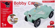 Jeździki od 12 miesięcy - Odpychacz auto Bobby Car Classic Green Sea BIG zielone z modnymi naklejkami i klaksonem od 12 miesięcy_4