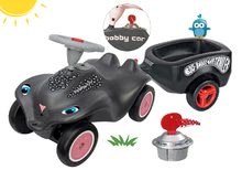 Seturi babytaxiuri - Set babytaxiu maşinuţă Panther BIG New Bobby Car negru şi remorcă cu starter de la 12 luni_9