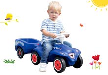 Seturi babytaxiuri - Set babytaxiu maşină Royal Blue BIG New Bobby Car albastru şi remorcă de la 12 luni_0