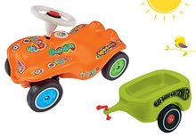 Seturi babytaxiuri - Babytaxiu maşină Retro-Look New Bobby Car BIG portocaliu+remorcă verde de la 12 luni_13
