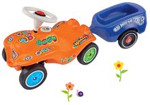 Seturi babytaxiuri - Babytaxiu maşină Retro-Look New Bobby Car BIG portocaliu+remorcă verde de la 12 luni_15