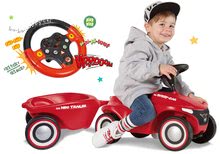 Odrážadlá sety -  NA PREKLAD - Scooter Bobby Car Neo BIG Sonido rojo con ruedas de goma de 3 capas y carrito de remolque y volante con sonido y luz._25