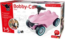 Odrážedla od 12 měsíců - Odrážedlo Bobby Car Neo Rosé BIG růžové zvukové s 3vrstvými gumovými koly a ergonomické sedátko od 12 měsíců_2