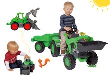 Set veicoli a pedali per bambini - Set trattore a pedali Jim Loader BIG con ruspa e rimorchio e trattore Power BIG con ruspa in regaalo_23