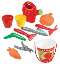 Jucării pentru micul grădinar - Coş cu unelte de grădină Écoiffier cu 11 accesorii de culoarea verde de la 18 luni_0