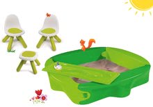 Pieskoviská sety - Set pieskovisko Sandy BIG s pevným krytom a stoličky s piknik stolíkom KidChair od 12 mes_19