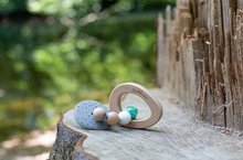Chrastítka a kousátka - Dřevěné chrastítko Baby Pure Grasping Toy Eichhorn se silikonovým kroužkem od 3 měsíců_0