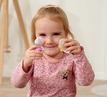 Stavebnice ako LEGO - Stavebnica Peppa Pig Funny Eggs XL PlayBig Bloxx BIG vo vajíčku s dinom od 1,5-5 rokov_0