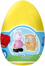 Klocki BIG-Bloxx jak lego  - Klocki Peppa Pig Funny Eggs PlayBig Bloxx BIG w jaju - z sową od 1,5-5 lat_0