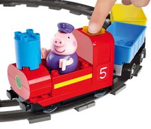 Jucării de construit BIG-Bloxx ca și lego - Joc de contruit electronic Peppa Pig Train Fun PlayBig Bloxx Big cale ferata cu sunete și 2 figurine 55 piese de la 1,5-5 ani_5