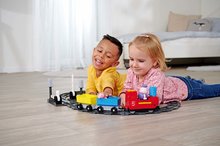 Kocke BIG-Bloxx kot lego - Kocke elektronske Peppa Pig Train Fun PlayBig Bloxx BIG železnica z zvokom in 2 figuricama 55 delov od 18 mes_0
