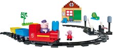 Stavebnice ako LEGO - Stavebnica elektronická Peppa Pig Train Fun PlayBig Bloxx BIG železnica so zvukom a 2 figúrkami 55 dielov od 1,5-5 rokov_7