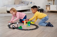 Kocke BIG-Bloxx kot lego - Kocke elektronske Peppa Pig Train Fun PlayBig Bloxx BIG železnica z zvokom in 2 figuricama 55 delov od 18 mes_1