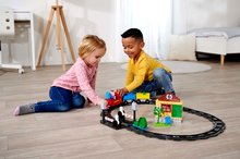 Jucării de construit BIG-Bloxx ca și lego - Joc de contruit electronic Peppa Pig Train Fun PlayBig Bloxx Big cale ferata cu sunete și 2 figurine 55 piese de la 1,5-5 ani_2