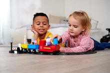 BIG-Bloxx Bausätze als Lego - Elektronische Baukasten Peppa Pig Train Fun PlayBig Bloxx Big Eisenbahn mit Sound und 2 Figuren 55 Teile ab 18 Monaten_2