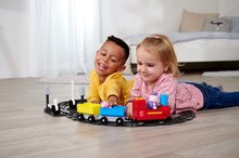 Stavebnice ako LEGO - Stavebnica elektronická Peppa Pig Train Fun PlayBig Bloxx BIG železnica so zvukom a 2 figúrkami 55 dielov od 1,5-5 rokov_3