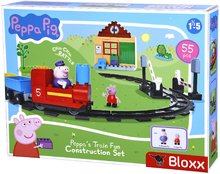 Giochi di costruzioni come LEGO - Gioco di costruzioni  eletronico Peppa Pig Train Fun PlayBig Bloxx BIG binario con suono e 2 personaggi 55 pezzi dai 1,5-5 anni_9