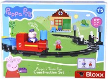 Kocke BIG-Bloxx kot lego - Kocke elektronske Peppa Pig Train Fun PlayBig Bloxx BIG železnica z zvokom in 2 figuricama 55 delov od 18 mes_10