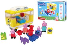 Stavebnice ako LEGO - Stavebnica Peppa Pig Campervan PlayBig Bloxx BIG auto karavan s výbavou a 2 postavičky 52 dielov od 1,5-5 rokov_3