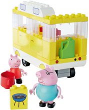 Építőjátékok BIG-Bloxx mint lego - Épytőjáték Peppa Pig Campervan PlayBig Bloxx BIG lakókocsi felszereléssel és 2 figurával 52 részes 1,5-5 évesnek_0