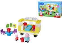 Stavebnice ako LEGO - Stavebnica Peppa Pig Campervan PlayBig Bloxx BIG auto karavan s výbavou a 2 postavičky 52 dielov od 1,5-5 rokov_2
