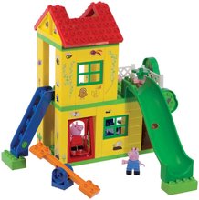 Stavebnice ako LEGO - Stavebnica Peppa Pig Play House PlayBig Bloxx BIG domček so šmykľavkou a hojdačkou 2 postavičky 72 dielov od 1,5-5 rokov_2