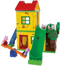 Stavebnice ako LEGO - Stavebnica Peppa Pig Play House PlayBig Bloxx BIG domček so šmykľavkou a hojdačkou 2 postavičky 72 dielov od 1,5-5 rokov_4