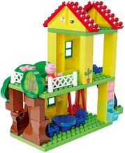 Stavebnice ako LEGO - Stavebnica Peppa Pig Play House PlayBig Bloxx BIG domček so šmykľavkou a hojdačkou 2 postavičky 72 dielov od 1,5-5 rokov_3
