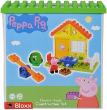 Klocki BIG-Bloxx jak lego  - Klocki Peppa Pig Garden House PlayBig Bloxx BIG Dom z siedzeniem i huśtawką 2 postacie 26 części od 1,5-5 lat._1