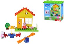 Stavebnice BIG-Bloxx jako lego - Stavebnice Peppa Pig Garden House PlayBig Bloxx BIG domeček s posezením a houpačkou 2 postavičky 26 dílů od 1,5-5 let_2