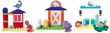 Stavebnice ako LEGO - Stavebnica Dino Ranch Basic Sets PlayBig Bloxx BIG s figúrkou dinosaura - sada 3 druhov od 1,5-5 rokov_0
