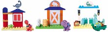 Jucării de construit BIG-Bloxx ca și lego - Joc de construit Dino Ranch Basic Sets PlayBig Bloxx BIG cu o figurină a dinozaurului - 3 tipuri de la 1,5-5 ani_0