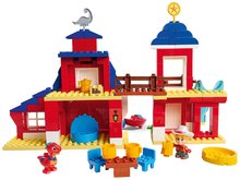 Klocki BIG-Bloxx jak lego  - Warsztat Dino Ranch Clubhouse PlayBig Bloxx BIG domek ze zjeżdżalnią i 2 figurkami 168 części od 1,5-5 lat_2