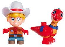 Giochi di costruzioni come LEGO - Gioco di costruzioni Dino Ranch Clubhouse PlayBig Bloxx BIG casetta con scivolo e 2 personaggi 168 pezzi dai 1,5-5 anni_0