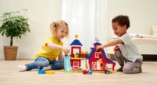 Jucării de construit BIG-Bloxx ca și lego - Joc de construit Dino Ranch Clubhouse PlayBig Bloxx BIG căsuță cu tobogan și 2 figurine168 piese de la 1,5-5 ani_3