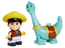 Stavebnice BIG-Bloxx jako lego - Stavebnice Dino Ranch Hatchery PlayBig Bloxx BIG líheň s koupelnou a 2 figurkami 86 dílů od 1,5–5 let_0