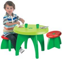 Detský záhradný nábytok - Piknikový stolík Écoiffier s dvomi stoličkami a 13 doplnkov od 18 mes_1