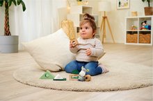 Drewniane zabawki edukacyjne - Drewniane kostki dydaktyczne z dźwiękiem Baby HIPP Sound Blocks Eichhorn z pluszowym osiołkiem 8 części od 12 miesięcy_3