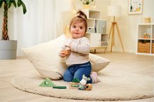 Drewniane zabawki edukacyjne - Drewniane kostki dydaktyczne z dźwiękiem Baby HIPP Sound Blocks Eichhorn z pluszowym osiołkiem 8 części od 12 miesięcy_3