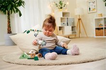Jucării pentru dezvoltarea abilitătii copiiilor - Cuburi didactice din lemn cu sunet Baby HIPP Sound Blocks Eichhorn cu măgar de pluș 8 piese de la 12 luni_4