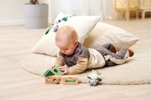 Dřevěné didaktické hračky - Dřevěné didaktické kostky se zvukem Baby HIPP Sound Blocks Eichhorn s plyšovým oslíkem 8 dílů od 12 měsíců_5