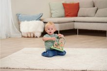 Dřevěné didaktické hračky - Dřevěný labyrint s korálky Baby HIPP Bead Maze Eichhorn s 2 drahami od 12 měsíců_1