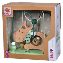 Jucării pentru dezvoltarea abilitătii copiiilor - Labirint din lemn cu mărgele Baby HIPP Bead Maze Eichhorn cu 2 piese de la 12 luni_0