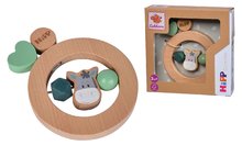 Zornăitoare si jucării dentiție - Zornăitoare din lemn Baby HiPP Ring Grapper Eichhorn pentru bebelușii de la 3 luni_0